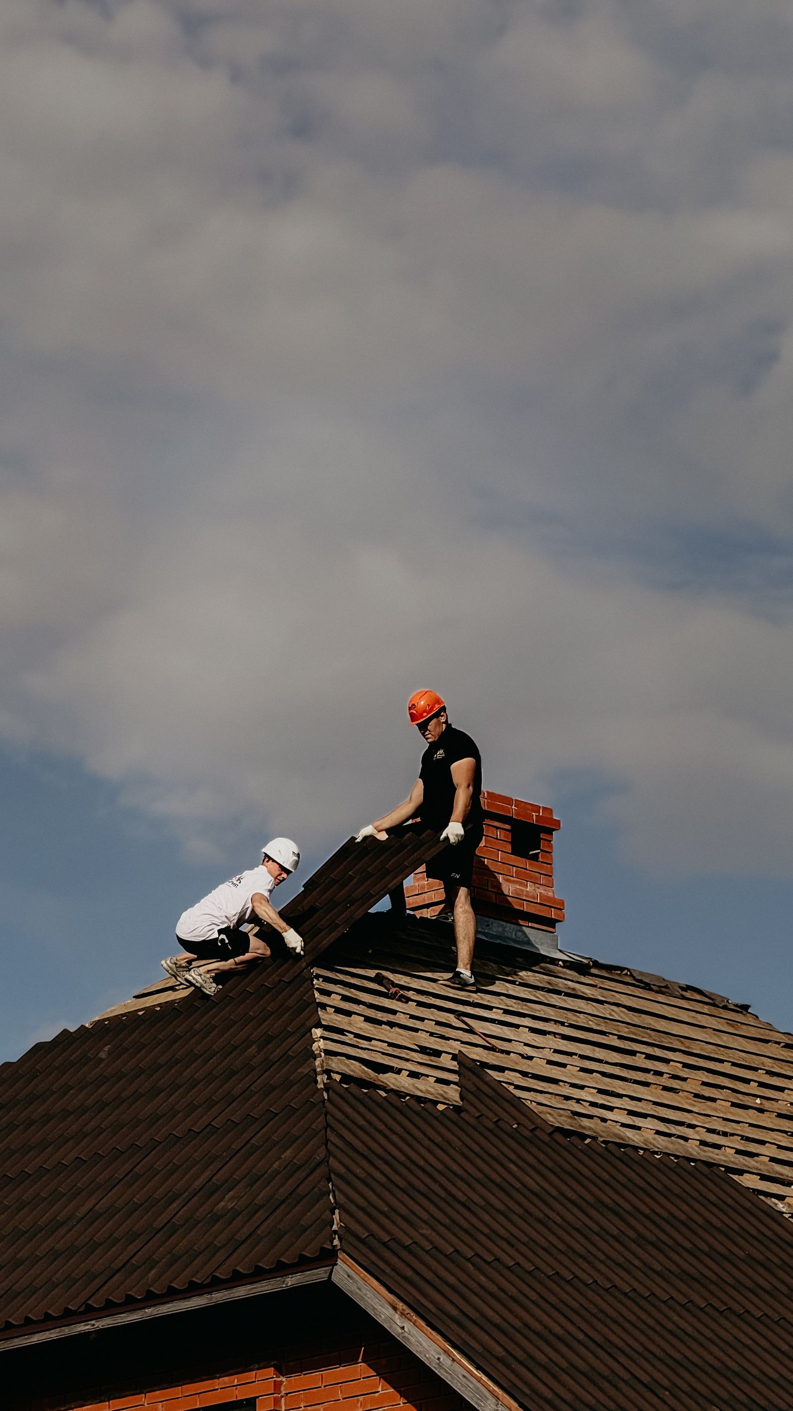 Metal roof installation